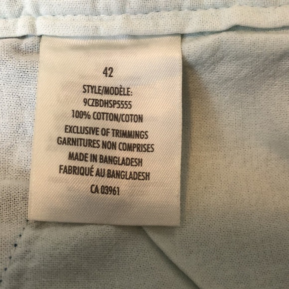 DENVER HAYES MEN’S 42 FLAT FRONT SHORTS OCEAN BLUE 5 POCKET SHARP CASUAL #086 - Picture 4 of 16